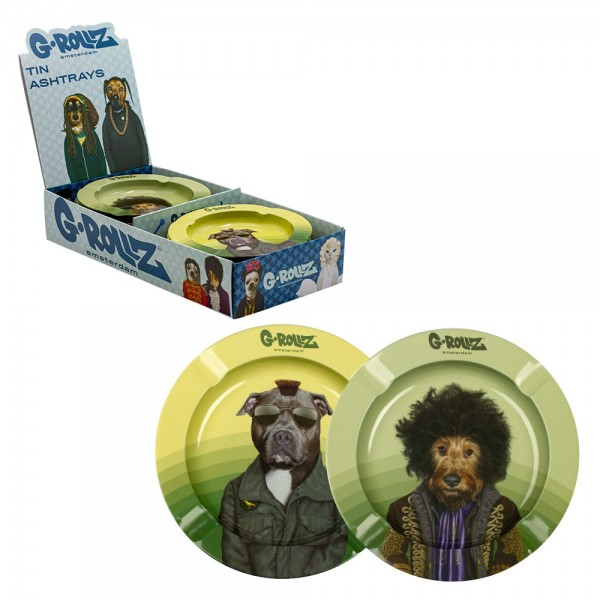 G-Rollz | Pets Rock Ashtrays 12pcs in Display - Dia: 13.5cm