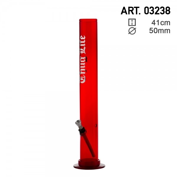Thug Life | Acrylic Red Bong H:41cm - Ø:50mm