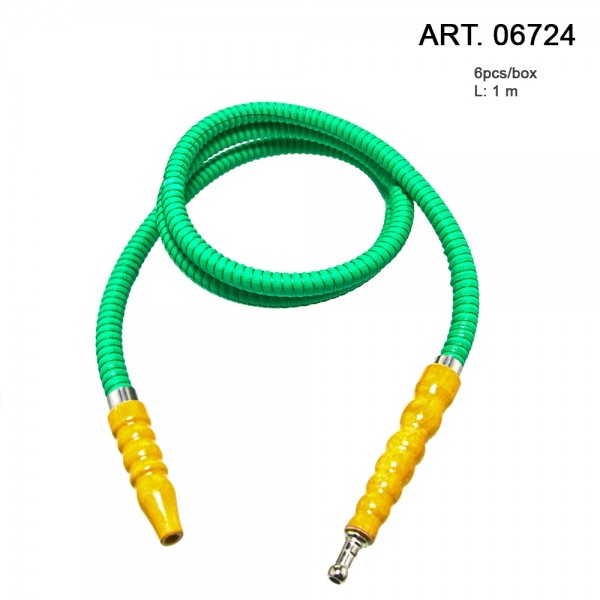DUD Shishas | Hookah Hose- Green- L:1m- 6pcs/pack