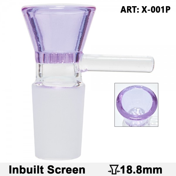 Grace Glass | Bowl - Purple- SG:18.8mm - Inbuilt screen