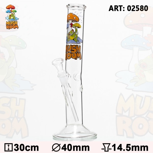 Mushroom | With Frog Glass Bong Ø: 40 mm H: 30cm Socket: 14.5 mm