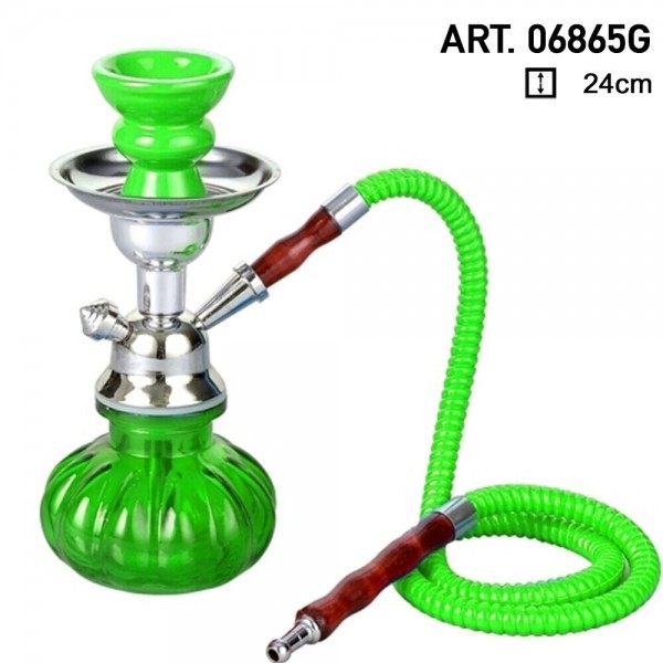 Pumpkin | Hookah- Green- H:24cm - green hose - 24pcs/master carton