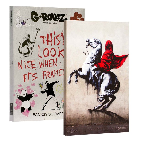 G-Rollz | Graffiti de Banksy - Toile NAPOLEON (48x67.5x2.5cm)