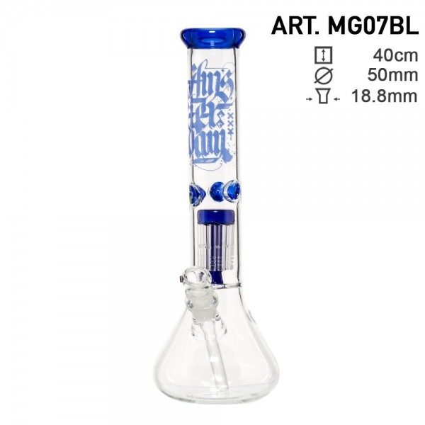 Amsterdam | Bong Verre - H : 40cm Ø:50mm S : 19/14mm - perculateur 8 bras