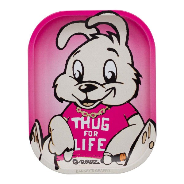 G-ROLLZ | Banksy&#039;s &#039;Thug for Life&#039; Small Tray 14x18 cm