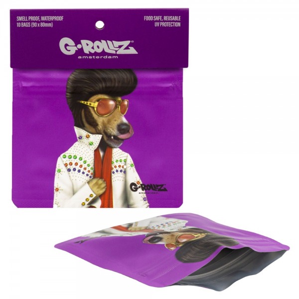 G-Rollz | 'Vegas' 90x80 mm Smellproof Bags - 10pcs in Display