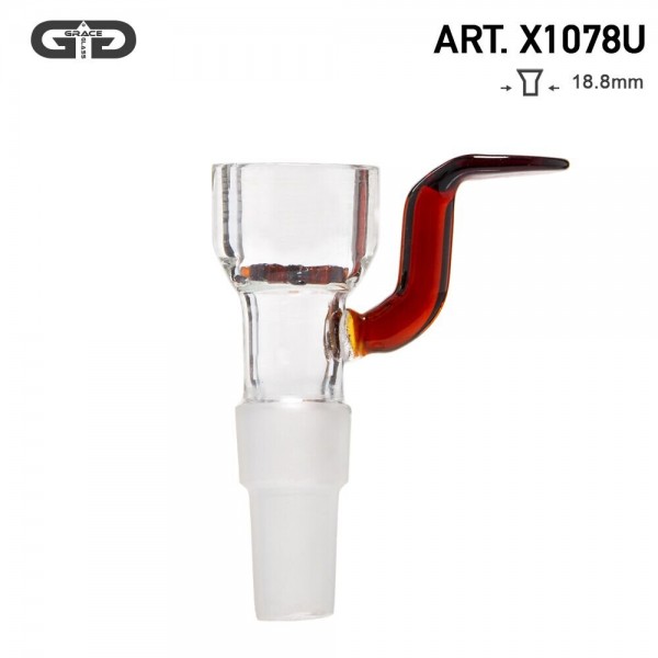 Grace Glass | Bowl With Handle- Umber- 2 in 1 socket - SG:18.8mm/14.5mm