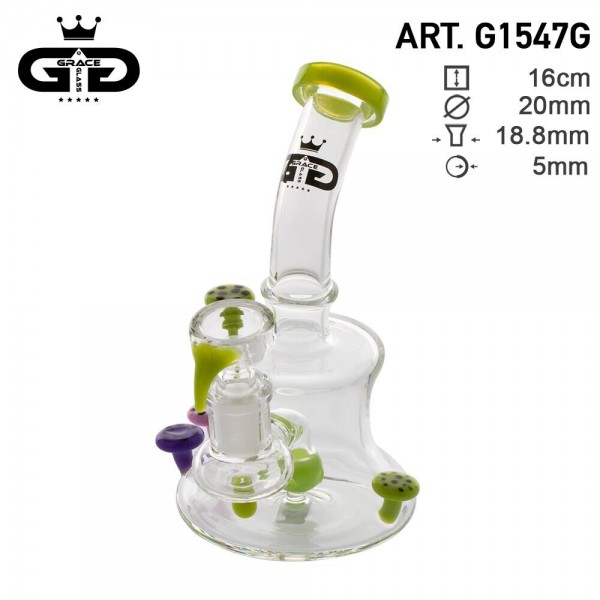 GRACE GLASS | MUSHROOM FOREST SERIES | BUBBLER RIG