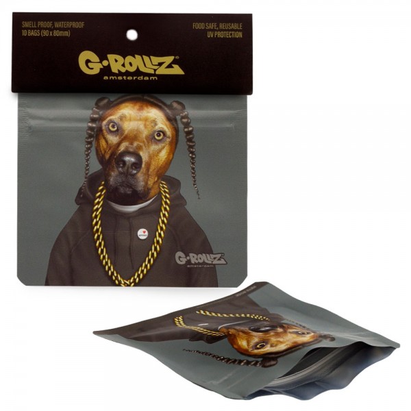 G-Rollz | 'Rap' 90x80 mm Smellproof Bags - 10pcs in Display