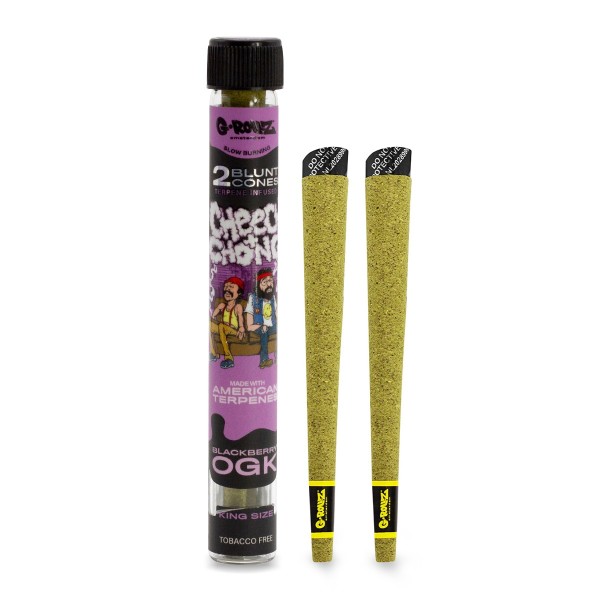 G-Rollz | Cheech & Chong(TM) Terpene Infused Cones 'Blackberry OGK' (12 Pack Display, 24 Cones)
