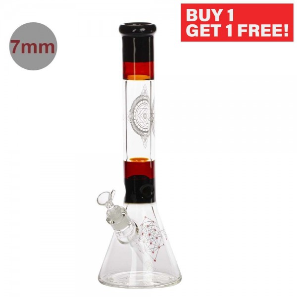 Amsterdam | Limited Edition Mixed Geometric Designs - H:41cm - Ø:50mm SG:18.8mm - 7mm thickness