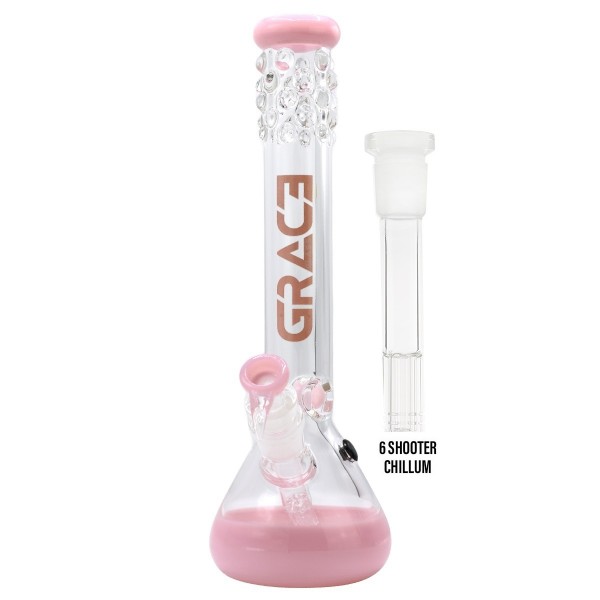 Grace Glass | Pearl Glass Pink - H:40cm - ?:50mm - SG:29.2mm
