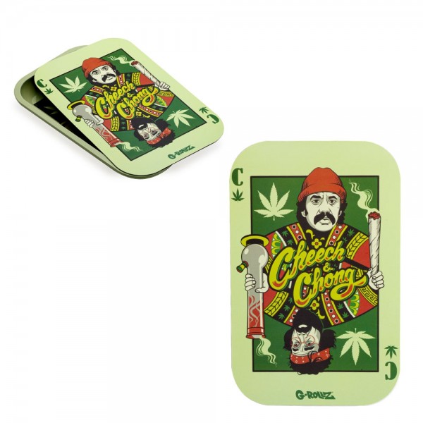 G-ROLLZ | Cheech &amp; Chong(TM) &#039;Playing Cards&#039; Magnet Cover for Medium Tray 27.5x17.5 cm