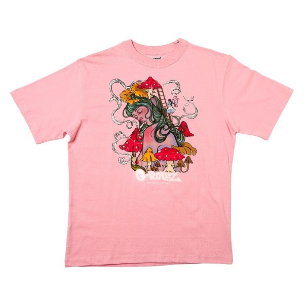 G-Rollz | 'Champignon fumé' - T-shirt rose