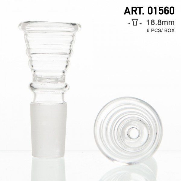 New Ways | Glass Bowl - Socket:18.8mm with 3.5mm Hole-minimum order 12pcs/box