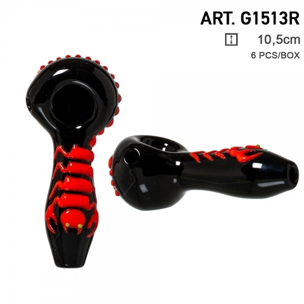 Grace Glass | Desert Dreams Series | Scorpion Red | 6 pcs in display Glow in the Dark