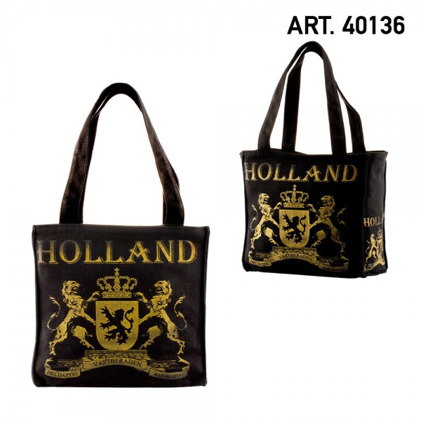 Amsterdam Canvas Small Holland Black Gold