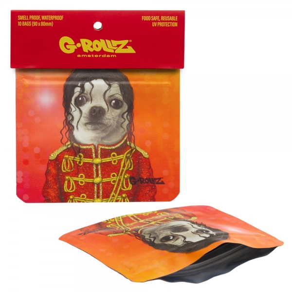 G-Rollz | 'Pop' 90x80 mm Smellproof Bags - 10pcs in Display