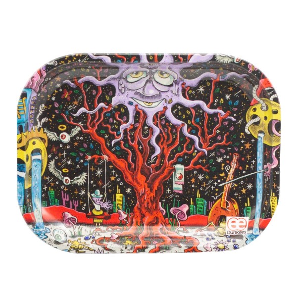 Dunkees | Happy Tree Small Rolling Tray 14 x 18xm