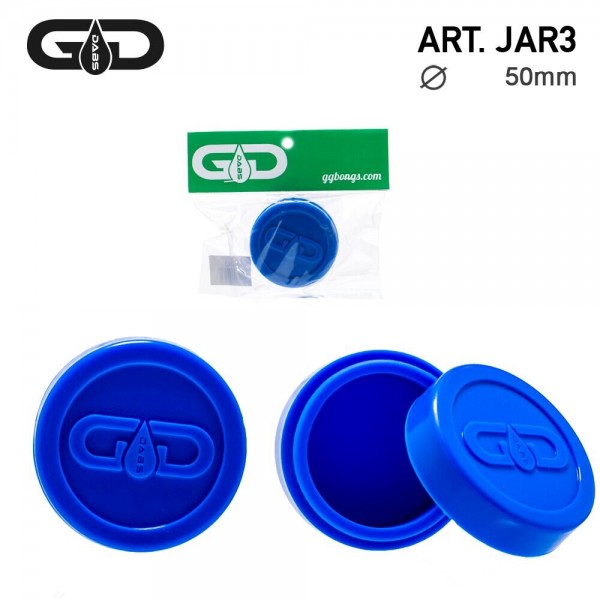 Grace Glass | Dabs Silicon Jar- Blue- Ø:55mm
