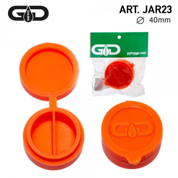 Grace Glass | Dabs Silicon Jar- Orange- Ø:40mm