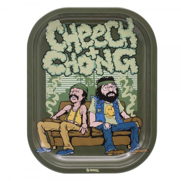 G-Rollz | Cheech & Chong 'In da Chair' Small Tray 14x18 cm