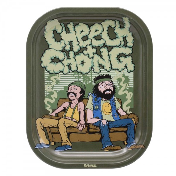 G-ROLLZ | Cheech & Chong(TM) 'In da Chair' Small Tray 14x18 cm