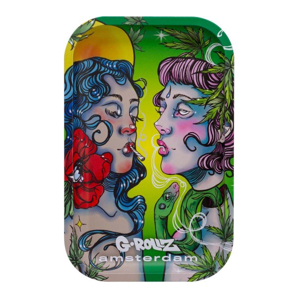 G-Rollz | &#039;Smokey Sisters&#039; Medium Tray 17.5 x 27.5cm