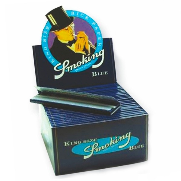 Smoking | BLUE King Size 33 leaves per book 50 books per box
