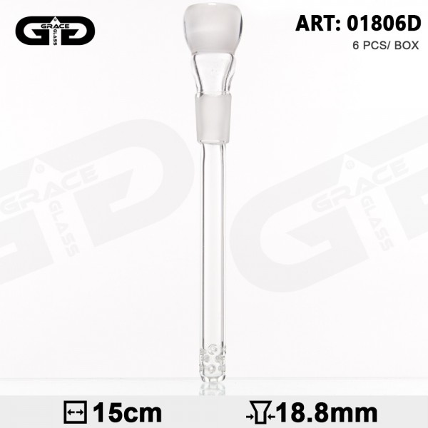 Grace Glass | Diffuser Adapter Chillum- SG:18.8mm- L:15cm- minimum order 6pcs/pack