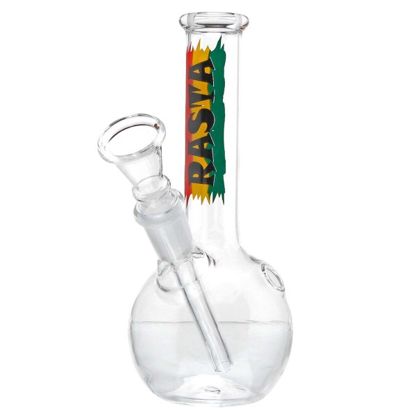 Rasta | Flag Glass Bong- Ø:24mm - H:16cm - Socket:14.5mm