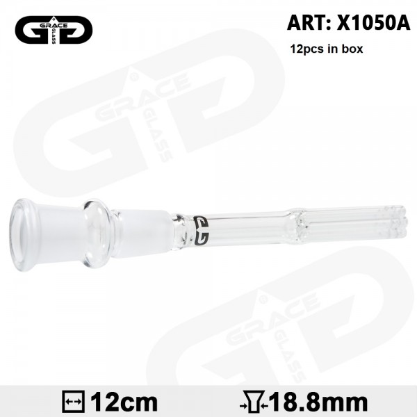 Grace Glass | Arm Diffuser Chillum- L:12cm - SG:18.8mm minimum order of 12 pcs