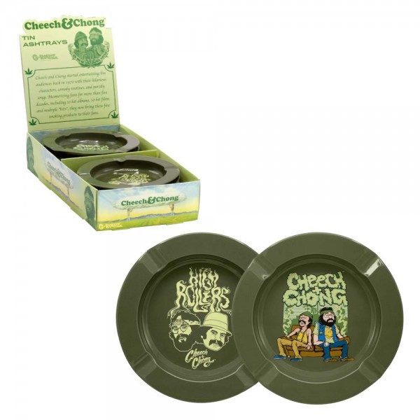 G-Rollz | Cheech & Chong Ashtrays 12pcs in Display - Dia: 13.5cm