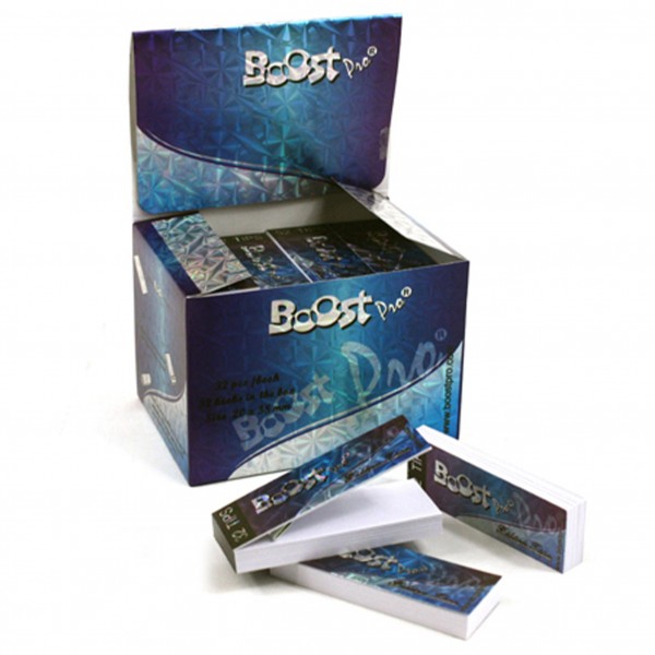 Boost Pro| Filter Tips- Small Size 20 x 58mm - Display with 32 Books with each 32 Sheets