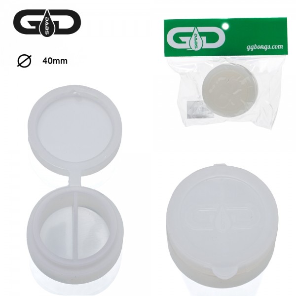 Grace Glass | Dabs Silicon Jar- White- Ø:40mm