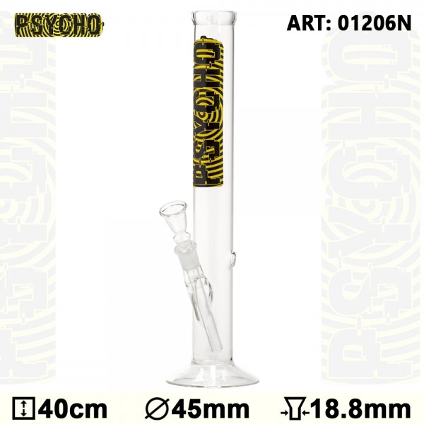 Psycho | Bong Glass -H:40cm-Ø: 45mm - SG:18.8mm