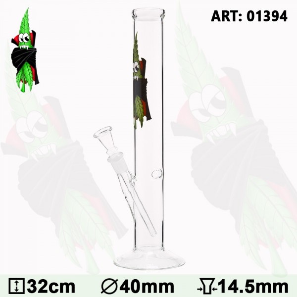 CannaHeroes Glass Bong Cannaculla - H:32cm- Ø:40mm-SG:14.5mm