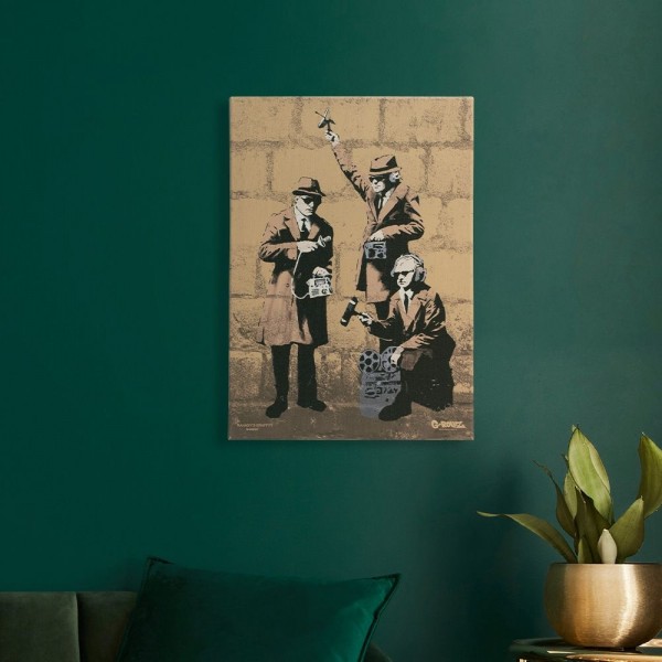G-Rollz | Banksy's Graffiti - SPY BOOTH Canvas (32x45x2cm)