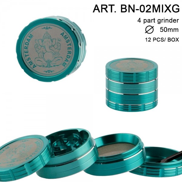 Grace Glass Amsterdam | Grinder - 4part - Ø:50mm - 12pcs/box