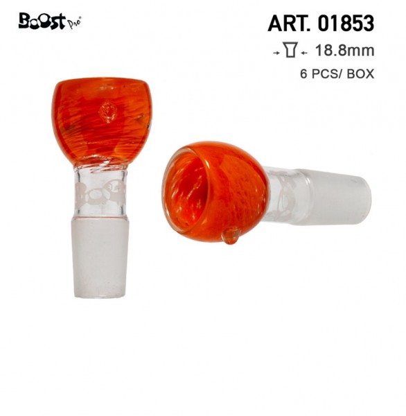 Boost | Fumed Glass Bowl - Orange- SG:18.8mm - 6pcs in a display