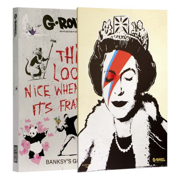 G-Rollz | Banksy&#039;s Graffiti - LIZZIE STARDUST Canvas (64x90x3cm)