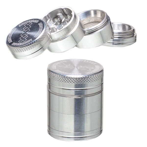 Amsterdam Grinder - Ø:30mm - 4part-Silver
