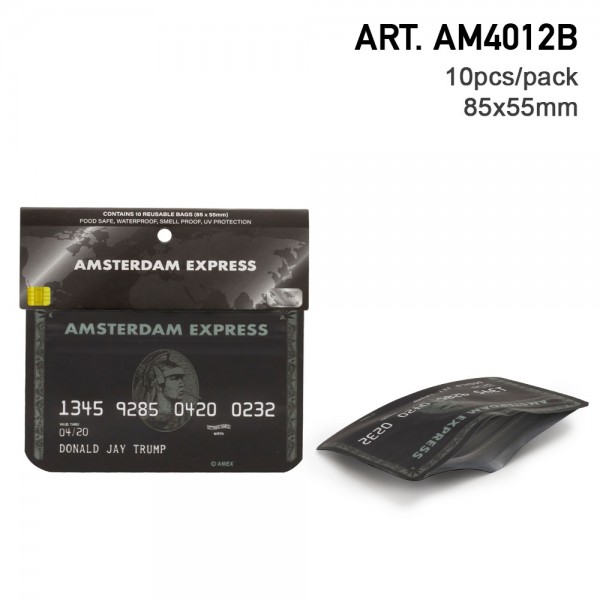 Amsterdam | &#039;Amsterdam Express&#039; 85x55mm Geruchssichere Tüten - 10Stück im Display