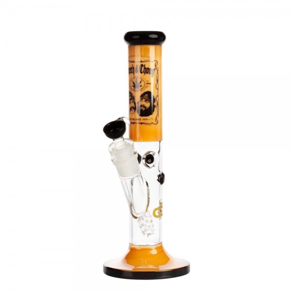 Grace Glass | Cheech &amp; Chong &#039;Greatest Hits&#039; - Bong Recto Naranja H:35cm - Ø:50mm - SG:29.2mm