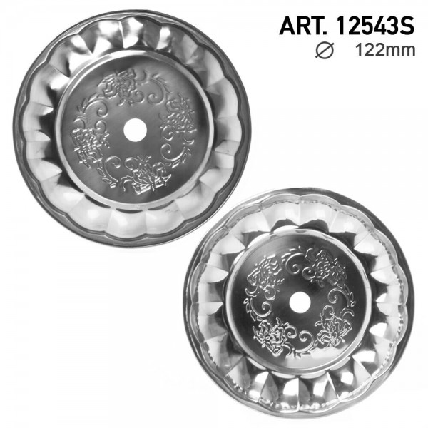 DUD Shisha | Ashplate- Silver -22cm