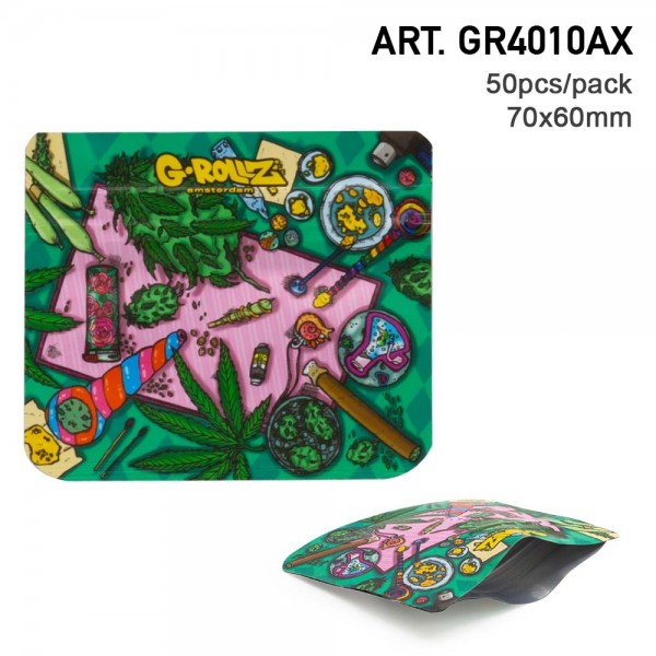 G-Rollz | Sacs imperméables 70x60mm | &#039;Amsterdam Picnic&#039; - 50pcs/ pack