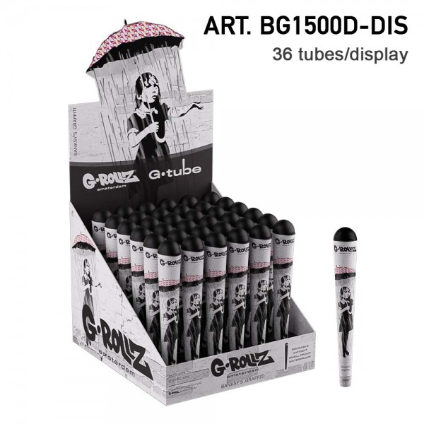 G-Tube | Banksy&#039;s Graffiti - Umbrella Girl -36Stück Kegelhalter im Display