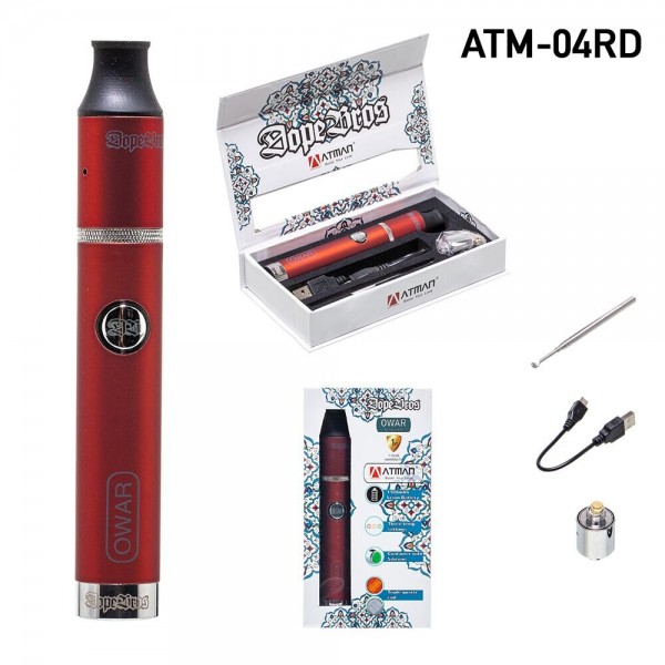Atman/Dope Bros OWAR Red compact concentrate vaporizer