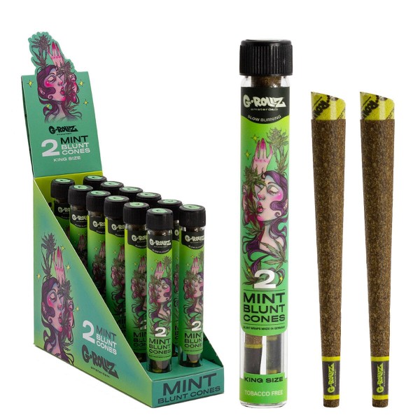 G-Rollz | 2x Pre-rolled Mint Blunts (12 Pack Display, 24 Blunts)