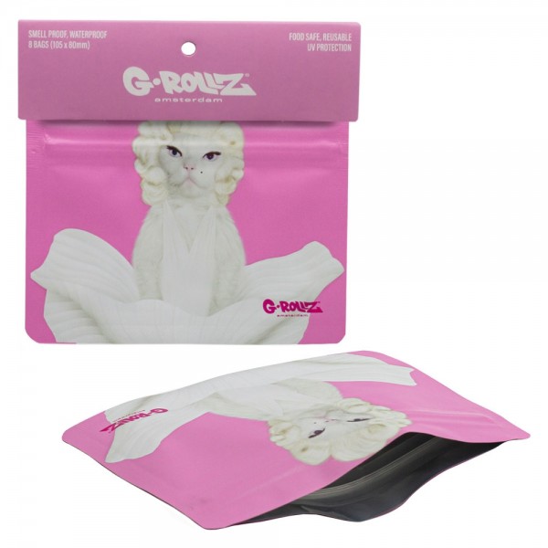 G-Rollz | 'Diamonds' 105x80 mm Smellproof Bags - 8pcs in Display